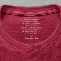 Happy Father's Day To The Man Of My Heart - Personalized Shirt