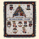 Personalized 250 Years of Freedom Christmas Blanket, Custom Family Name Woven Throw