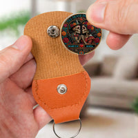 Personalized Photo Sugar Skull Pocket Hug – Custom Couple Anniversary Keychain Gift