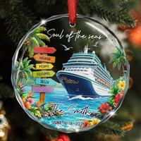 Custom Cruise Trip Christmas Ornament - Personalized Family Travel Gift