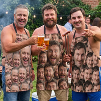 Personalized Funny Face Apron – Custom Photo Kitchen & BBQ Apron Gift
