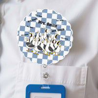Personalized Funny Seagulls Acrylic Badge Reel – Custom Teacher Name Retractable ID Card Holder Gift