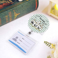 Personalized Funny Seagulls Acrylic Badge Reel – Custom Teacher Name Retractable ID Card Holder Gift