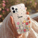 Personalized Birth Flower Phone Case - Custom Name Clear Case Gift for Her
