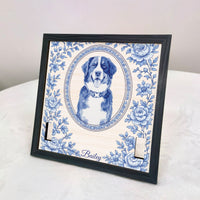Custom Photo Memorial Pet Collar Holder Sign, Dog Memorial Gifts - Personalized Frame