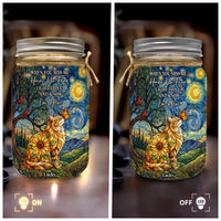 Custom Photo Pet Memorial Stained Glass Sunflower - Personalized Night Light
