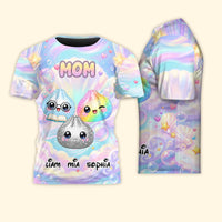 Personalized Cute Dumpling Shirt - Custom Mom Grandma Gift with Kids Names T-Shirt