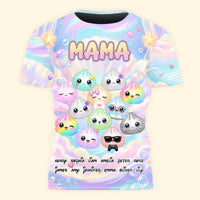 Personalized Cute Dumpling Shirt - Custom Mom Grandma Gift with Kids Names T-Shirt
