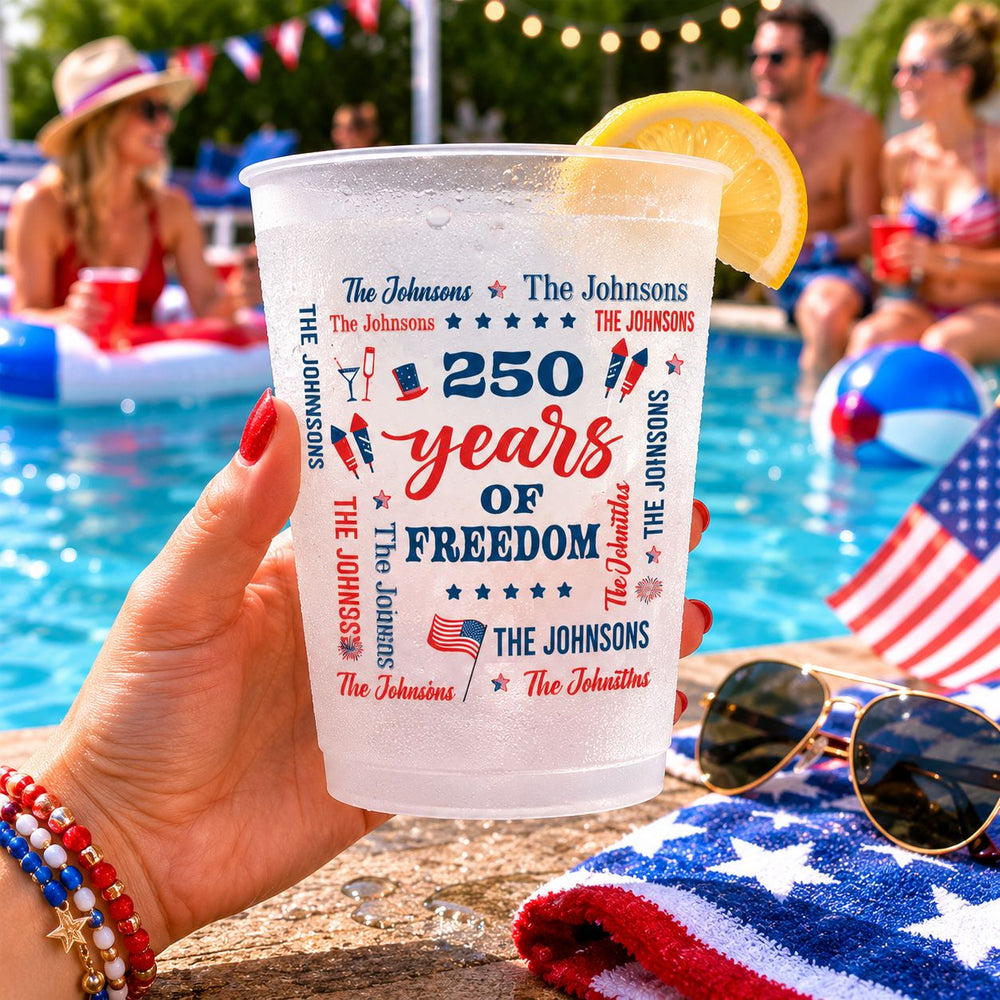 We The People Like To Party Family Name - Personalized Cups