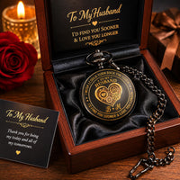 To My Husband I Wish I Could Turn Back The Clock - Personalized Pocket Watch