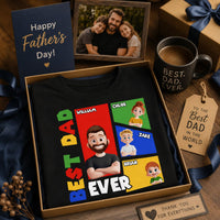 Best Dad Ever Arcade Theme - Personalized Shirt