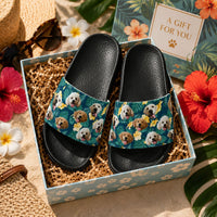 Custom Pet Face Hawaiian - Personalized Sandals | Fun Summer Pet Gift