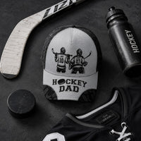 Father's Day Gifts, Hockey Dad, Grandpa - Personalized Cap | Cool Sports Gift For Hockey Lovers