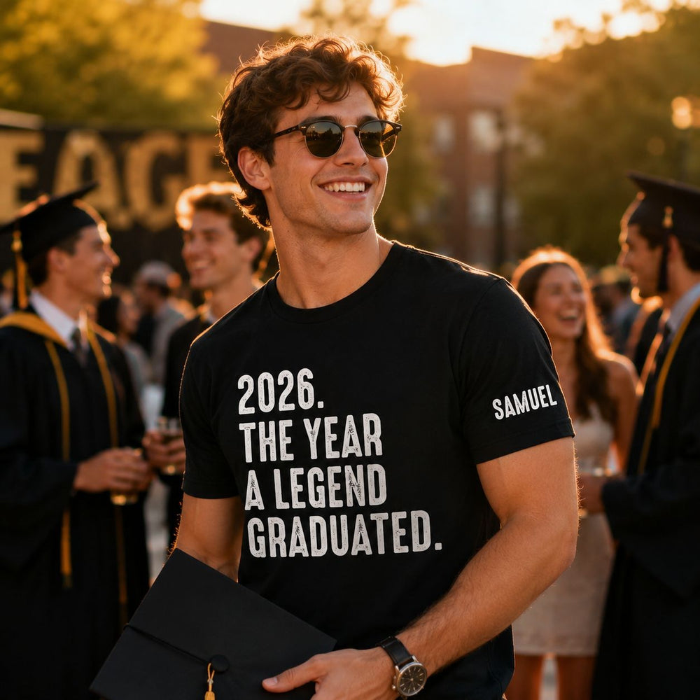The Year A Legend Graduated - Personalized Shirt | Funny Graduation Gift