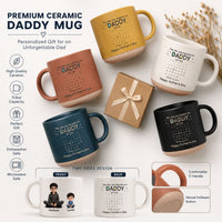 The Day You Became My Daddy - Personalized Mug | Heartwarming Gift For New Dad & Father’s Day