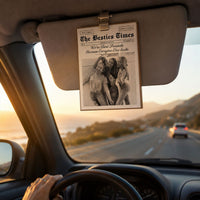 The Best B*tches Friendship - Drive Safe, Besties - Personalized Car Visor Clip | Funny Best Friend Gift For Besties