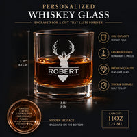 Turns Out I Like You More Than Planned - Personalized Whiskey Glass