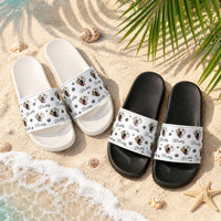 Custom Pet Photo With Name & Paw Print - Personalized Sandals | Pet Lover Gift