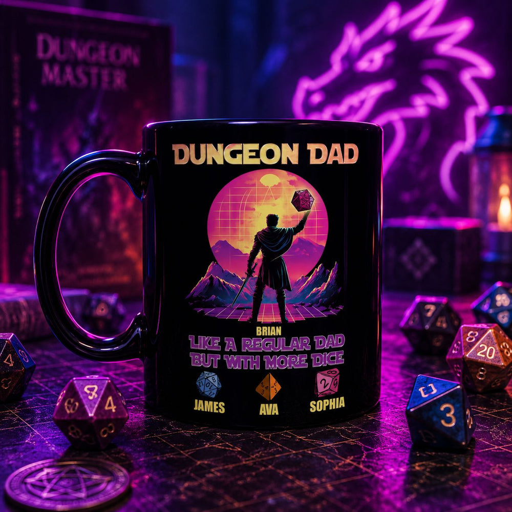 Father's Day Gift Dungeon Dad Like A Regular Dad With More Dice | Funny RPG Dad Gift