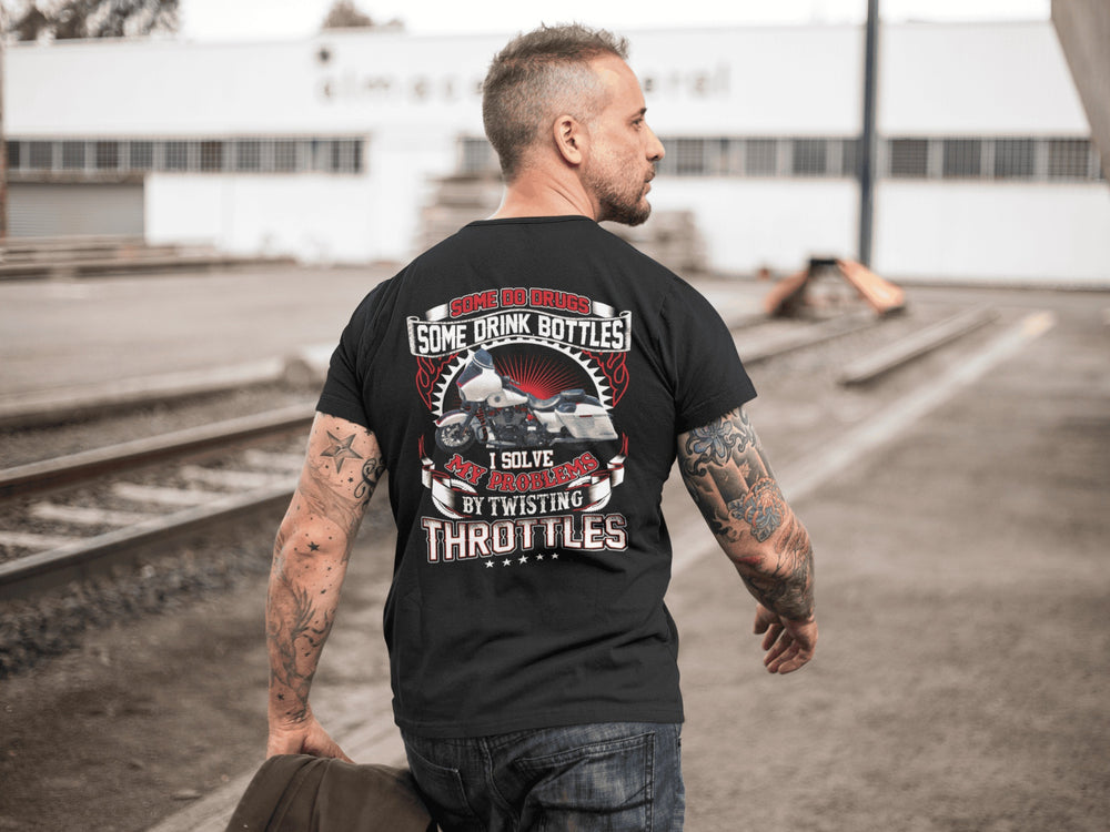 Personalized Biker Photo T-Shirt – Custom Motorcycle Shirt – Funny Gift for Bikers - PSTP2DTS000013