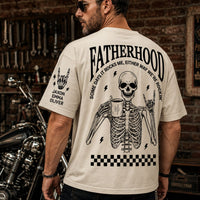 Fatherhood. Some Days I Rock It, Some Days It Rocks Me - Personalized Shirt | Funny Dad Life Gift