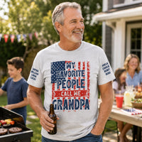 My Favorite People Call Me Grandpa Vintage Style 2 - Personalized Shirt