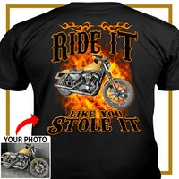 Motorcycle Personalized T-shirt, Biker custom photo t-shirt, gift for bikers Print - PSTG2DTS000014