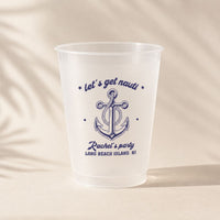 Let's Get Nauti, Party Cup - Personalized Cups | Fun Coastal Party Favor For Bachelorette & Beach Trips