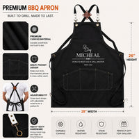 Grill Master The Man The Myth The Legend - Personalized Apron