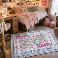 Dorm Sweet Dorm - Personalized Doormat | Cute College Dorm Decor