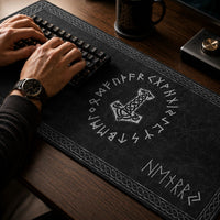 Name In Viking Runes Norse Mythology - Personalized Desk Mat