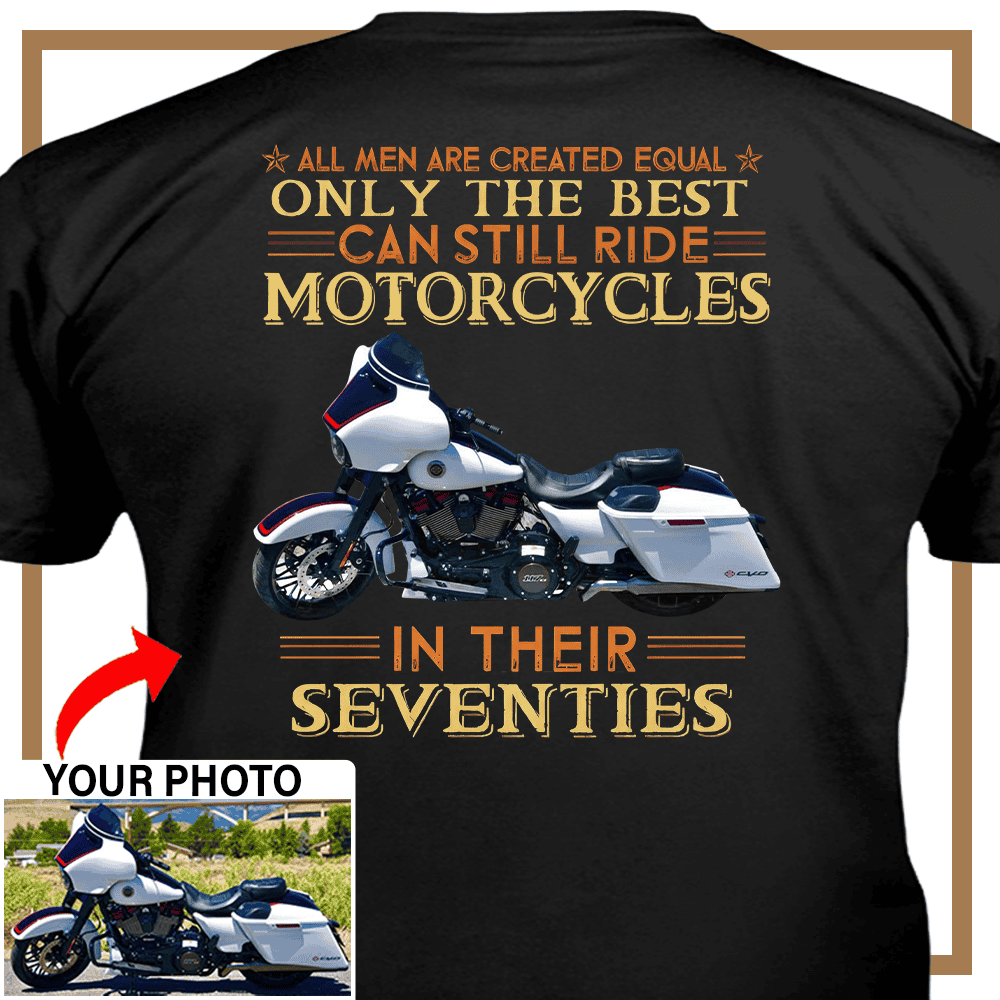 Personalized Motorcycle T-shirt, Motorcycle Custom photo T-shirt - PSTN2DTS000006