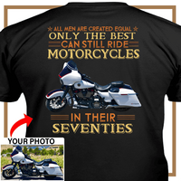 Personalized Motorcycle T-shirt, Motorcycle Custom photo T-shirt - PSTN2DTS000006