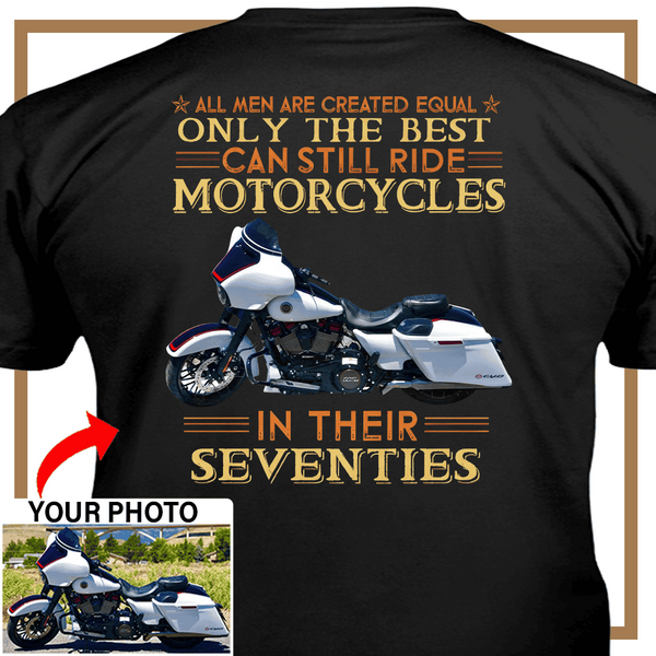 Personalized Motorcycle T-shirt, Motorcycle Custom photo T-shirt - PSTN2DTS000006