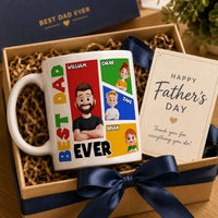 Best Dad Ever Arcade Theme - Personalized Mug | Fun Retro Gamer Gift For Dad