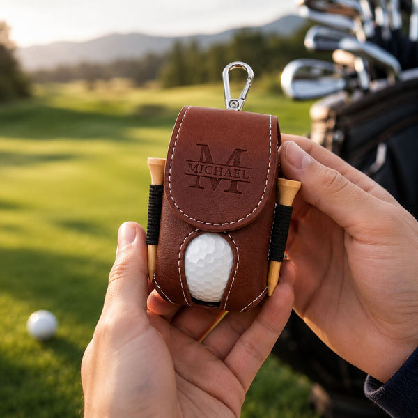 Custom Name Initials Golf Lover - Personalized Golf Ball Holder