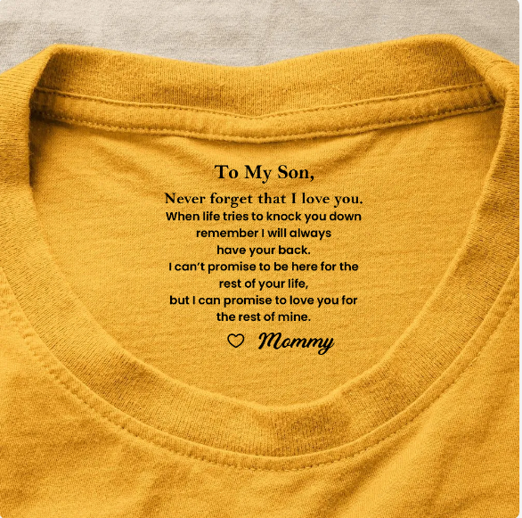Never Forget That I Love You Son - Personalized Shirt