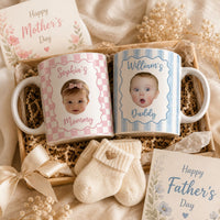 Baby Face Mug Father's Day Gift For New Dad, Husband - Personalized Mug | Funny First Father’s Day Gift For Daddy
