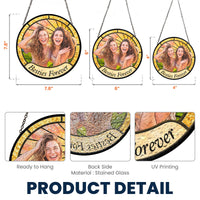 Friendship Gifts Photo Stained Glass - Personalized Window Hanging Suncatcher