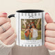 Personalized Friendship Photo Mug - Custom Bestie Gift for Her, Striped Accent Mug