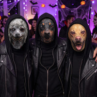 Custom Funny Animal Face Balaclava Mask, Personalized Pet Halloween Costume Hood