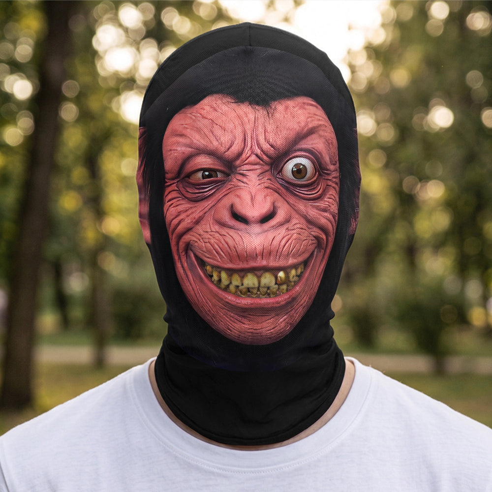Custom Funny Animal Face Balaclava Mask, Personalized Pet Halloween Costume Hood