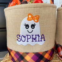Personalized Halloween Trick-or-Treat Bucket