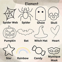 Handmade Halloween Personalized Halloween Storage Basket LD02