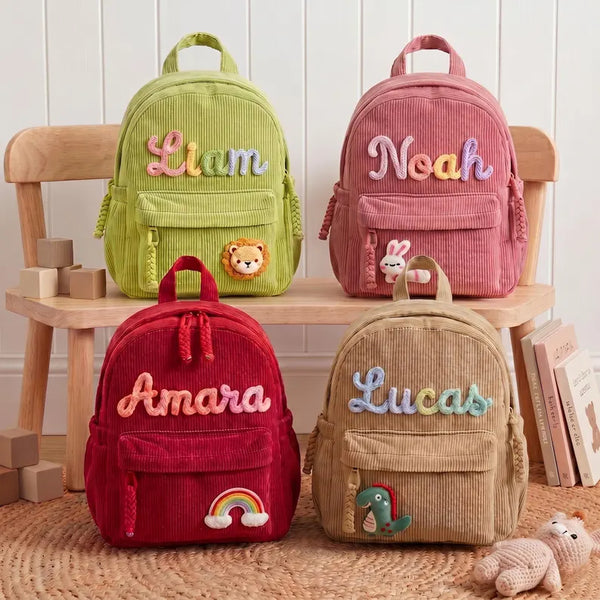 Custom Name Daycare Embroidered Kids Backpack LD01
