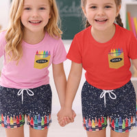 Kid Crayon Design - Personalized Kids Clothing Set