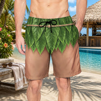 Funny 3D Muscular Hawaiian Beach Shorts - Tropical Summer & Bachelor Party Shorts