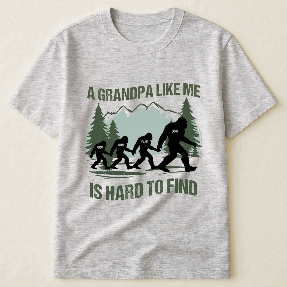 Father's Day Gifts, Funny Bigfoot For Dad, Grandpa, Custom Kids' Names - Personalized Shirt