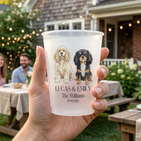 Mommy & Daddy Got Married – Personalized Pet Portrait Wedding Cups