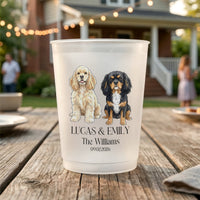Mommy & Daddy Got Married – Personalized Pet Portrait Wedding Cups